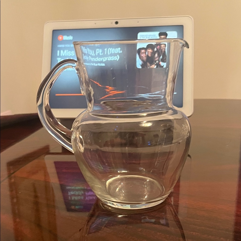 Clear Glass Pitcher